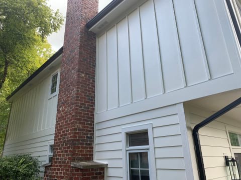 LP Smooth SmartSide siding and gutters replacement in Hinsdale project photo 8